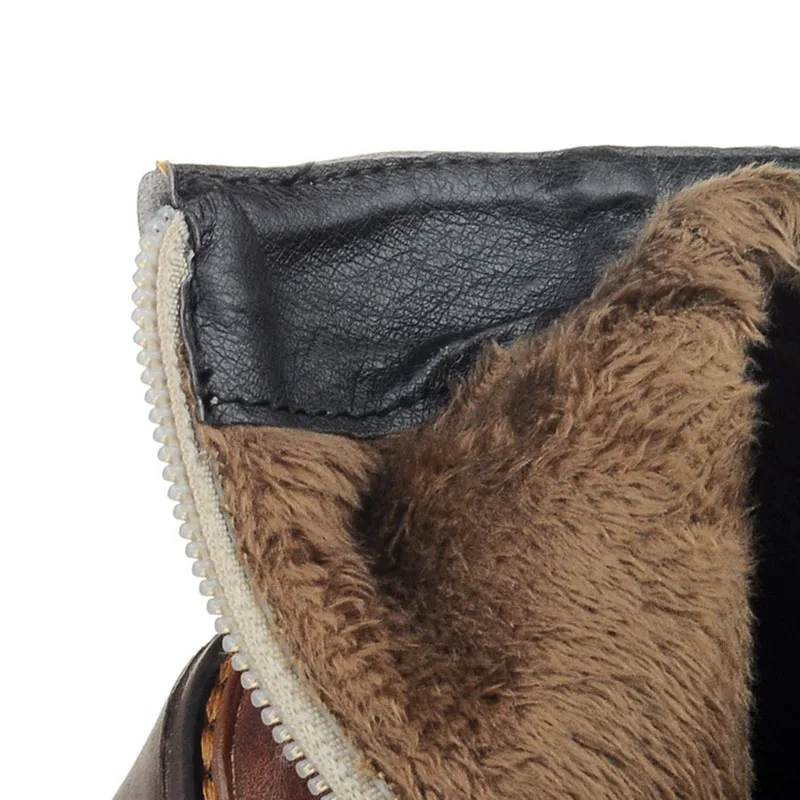 ZALAVOR/женские полусапожки в байкерском стиле размеры 32-43 ботинки на молнии высоком