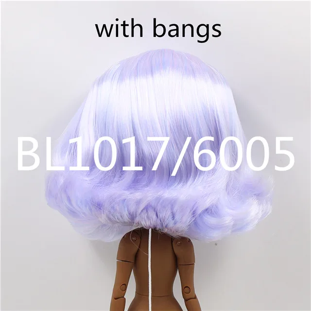 d Фабрика blyth кукла ледяной RBL головы купол парик короткие волосы для DIY на заказ - Цвет: d
