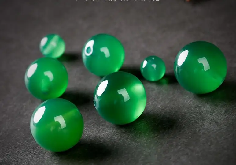 Ожерелье из нефрита ожерелье зеленого агата с халцедоном со свисающими бусинами