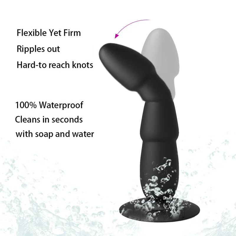 10 speeds Wireless Remote Charging Large Dildo Anal Plug Soft Prostate Massager Butt Vibrator Sex Toys for Men Women | Красота и