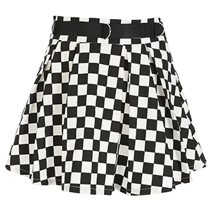 plaid skirts DICLOUD плиссированные шахматные юбки женские Harajuku юбка с высокой талией повседневные танцевальные корейские короткие летние мини юбки - Цвет: plaid skirts