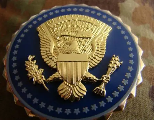 Металлический значок с идентификацией президента службы США|Спортивные