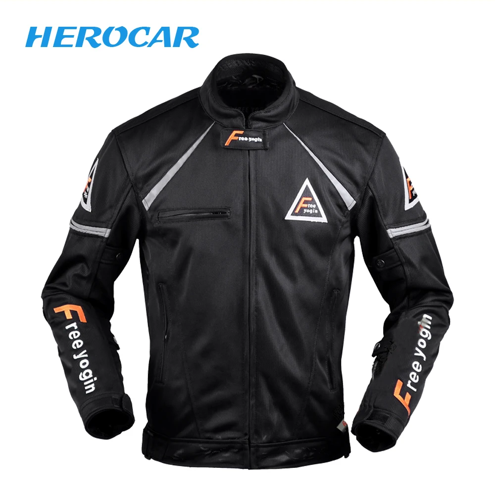 Black 409 Мотоциклетная куртка Chaqueta Мото куртка летняя дышащая Мотоцикл Мотокросс Гонки куртка для верховой езды мотоциклетная Броня - Цвет: Black 409