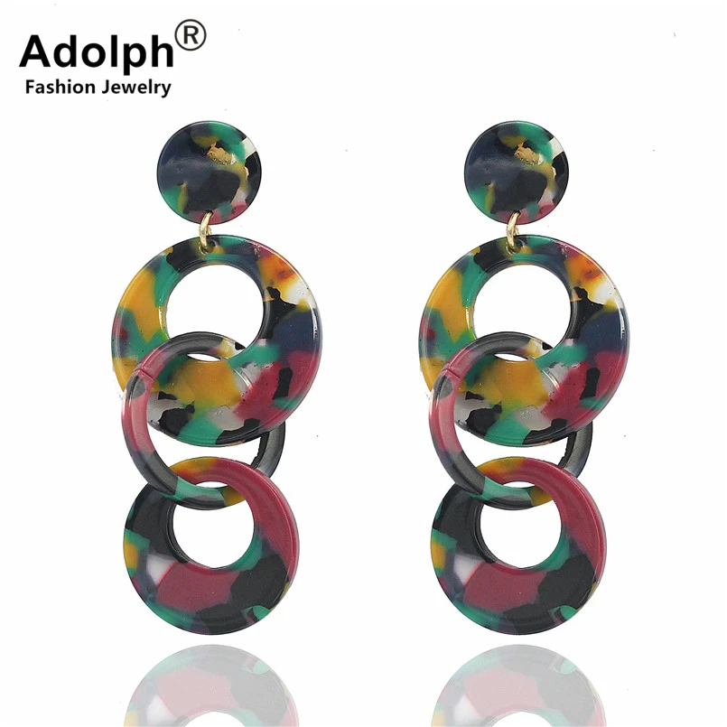 Звезда adolph ювелирные изделия лист уксусной кислоты красочные круглые длинные