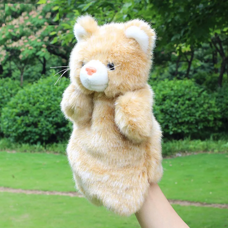 2color finger puppets cat doll Plush Toys for kids/Kids /2 pcs group/glove Give children gift pendant|gift seal|gifts f1 fansgift lighter |