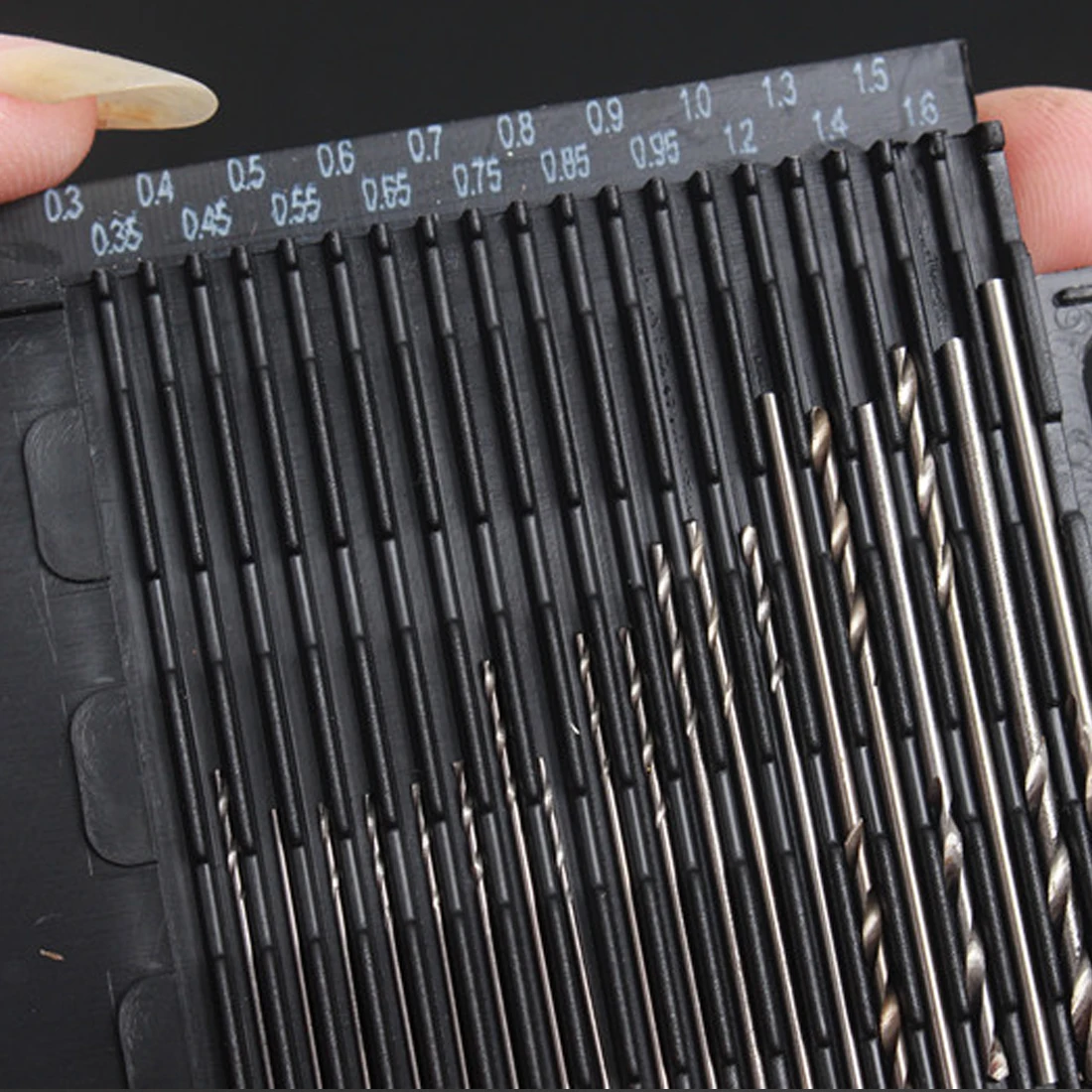 Mini Drill bit 0.3mm-1.6mm High Speed Steel HSS Micro Twist Bit Set Model Craft With Case Repair Parts 20Pcs | Инструменты