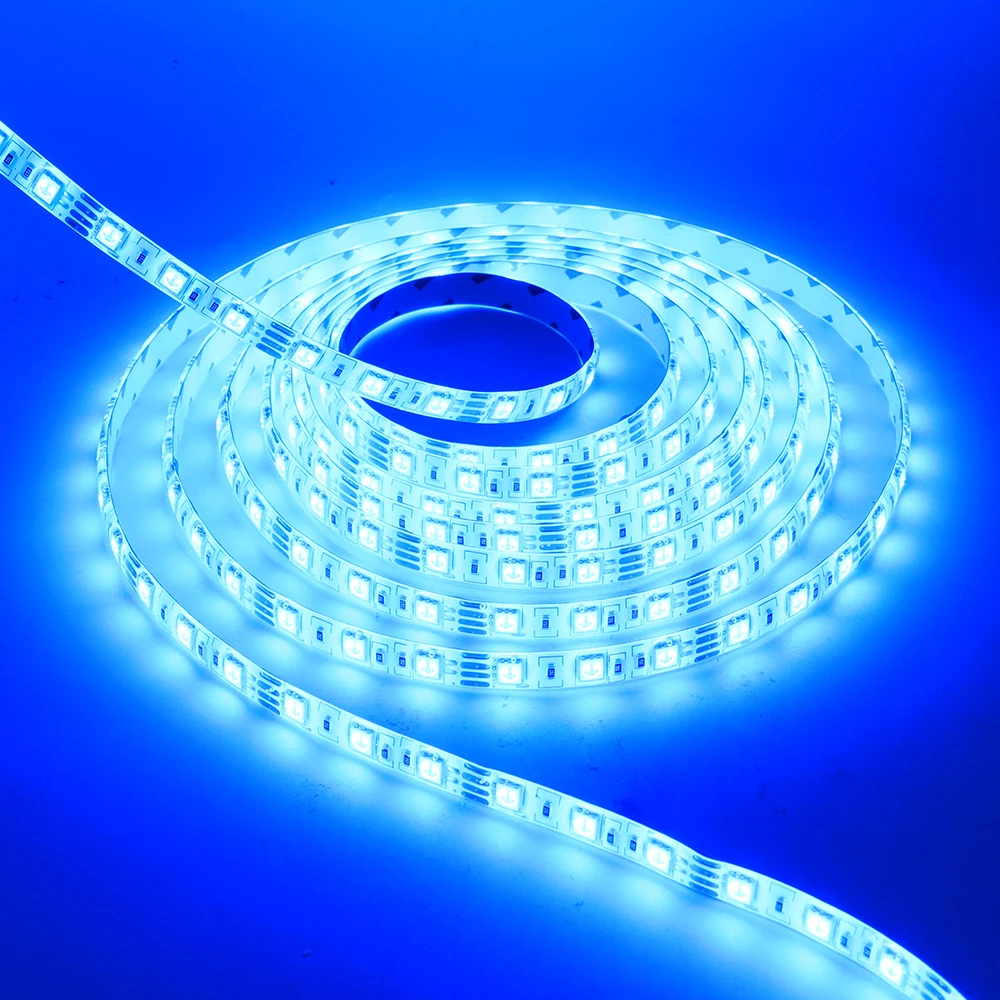 5 м DC12V Светодиодный светильник 2835 5050 60 светодиодный s/m RGB светодиодная лента IP65 наружный водонепроницаемый светодиодный ленточный скотч украшение дома
