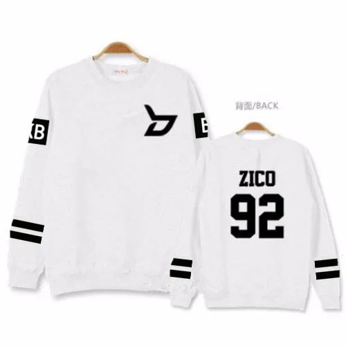 K POP Block B Concert Zico Lee Minh PO Anzaixiao толстовки для мужчин и женщин kpop свитшоты весна