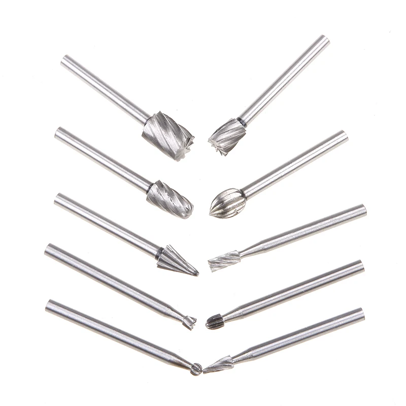10 Pcs/Set HSS Professional Hardware Tools Rotating Drill Bit Kit DIY Engraving Wood Working Tool Drilling #82670 | Инструменты