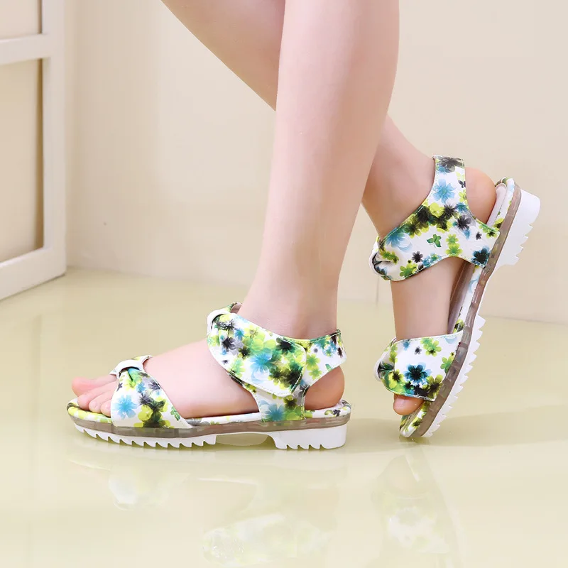 Koovan/Детские сандалии супер предложение крутая Летняя обувь принцессы с принтом