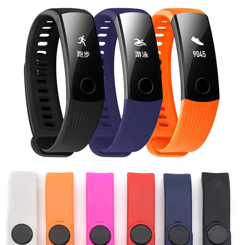 Sports Silicone Strap For Huawei Honor Band 3 smart bracelet Adjustment Band For honor band 3 belt with Repair Tool Replacement