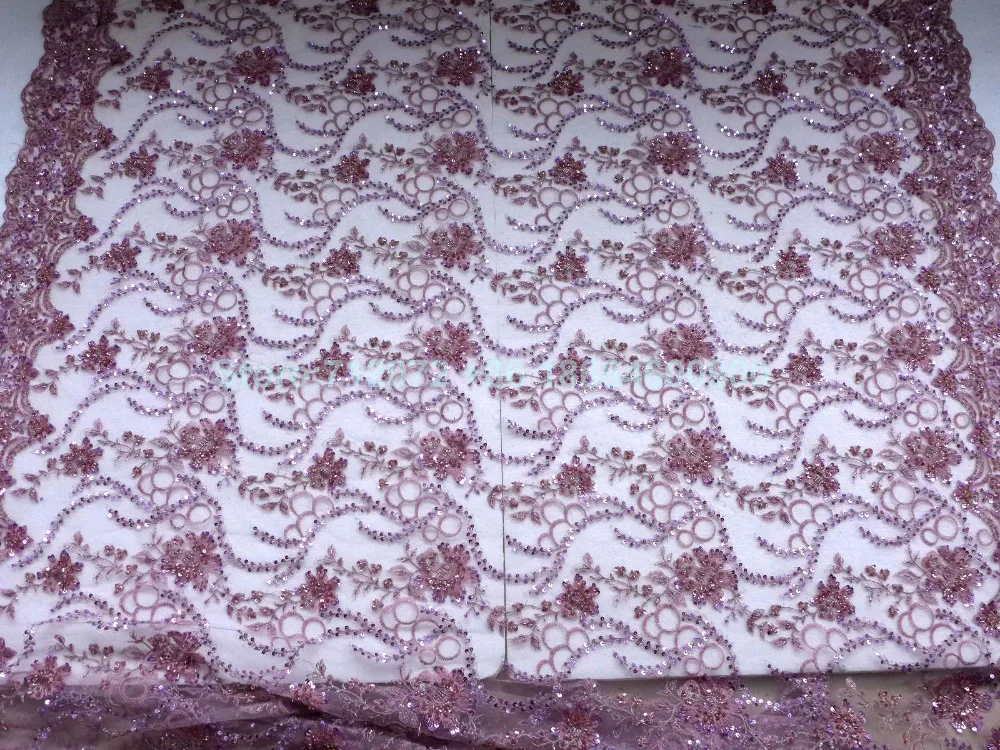 Новинка светло-розовый смешанный фиолетовый с тяжелыми бусинами модная нить