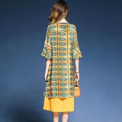 2018 весна лето рукав-бабочка гофрированная манжета повседневные платья для