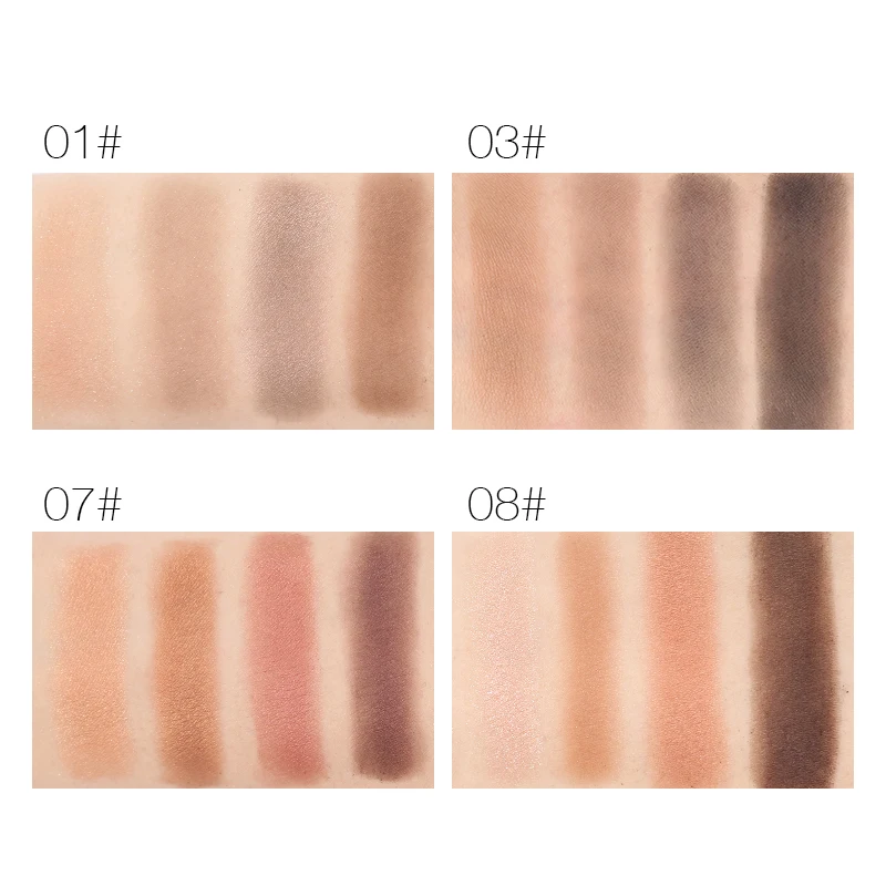Вечерние королевские 4 цвета мерцающие матовые тени для век палитра глаз четыре