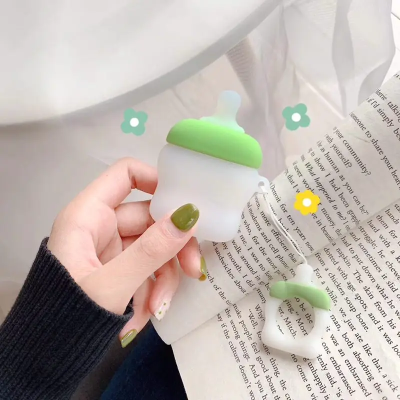 Чехол для Airpods2 силиконовый чехол из ТПУ с кольцом ключей Airpod пылезащитный Iphone