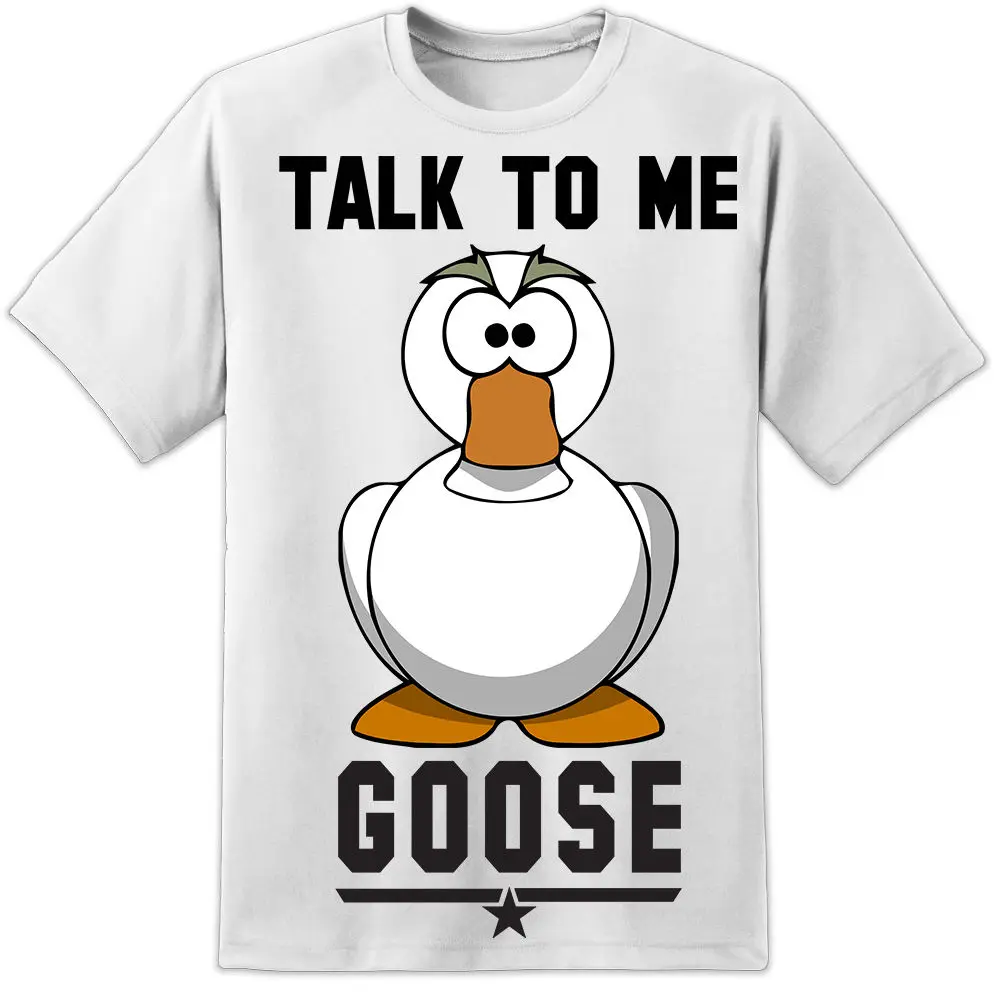 Футболка с надписью Talk To Me Goose забавная футболка Maverick Iceman Wingman | Мужская одежда