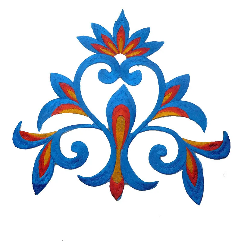 1pc 24.5X22cm Ethnic Embroidery Cloth Sticking Dance National Decoration Decal Patch Performance Garment Accessory Lace | Дом и сад