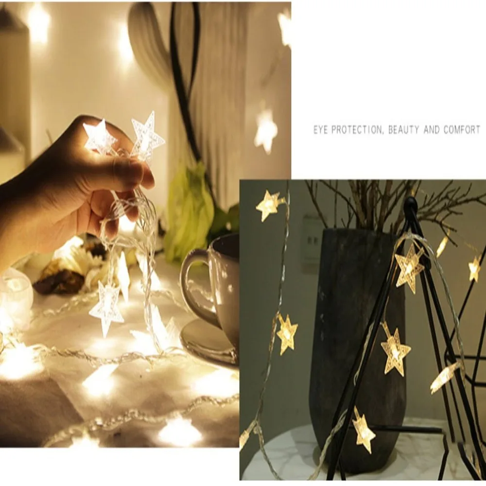 Светодио дный LED Star сигнальная лампа украшения дома цвет свет строка открытый