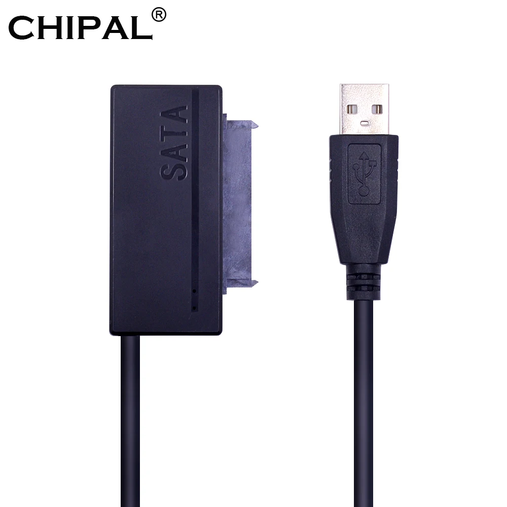 CHIPAL 10 шт. двойной светодиодный USB 2 0 для SATA3.0 7 + 15 22Pin кабель адаптер USB2.0 22