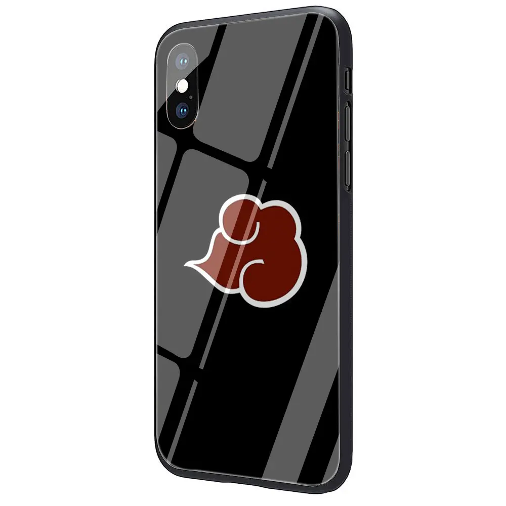 Черный чехол из закаленного стекла ТПУ с аниме Наруто для iPhone 11 Pro X или 10 8 7 6 6S Plus Xr Xs Max - Цвет: G4