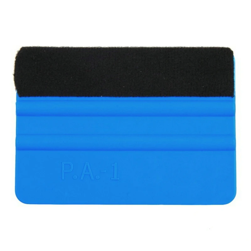 

500Pcs/Lot Blue Soft Pp With Soft Felt Cloth Car Vinyl Film Sticker Wrapping Wipers Tools Scraper Squeegee