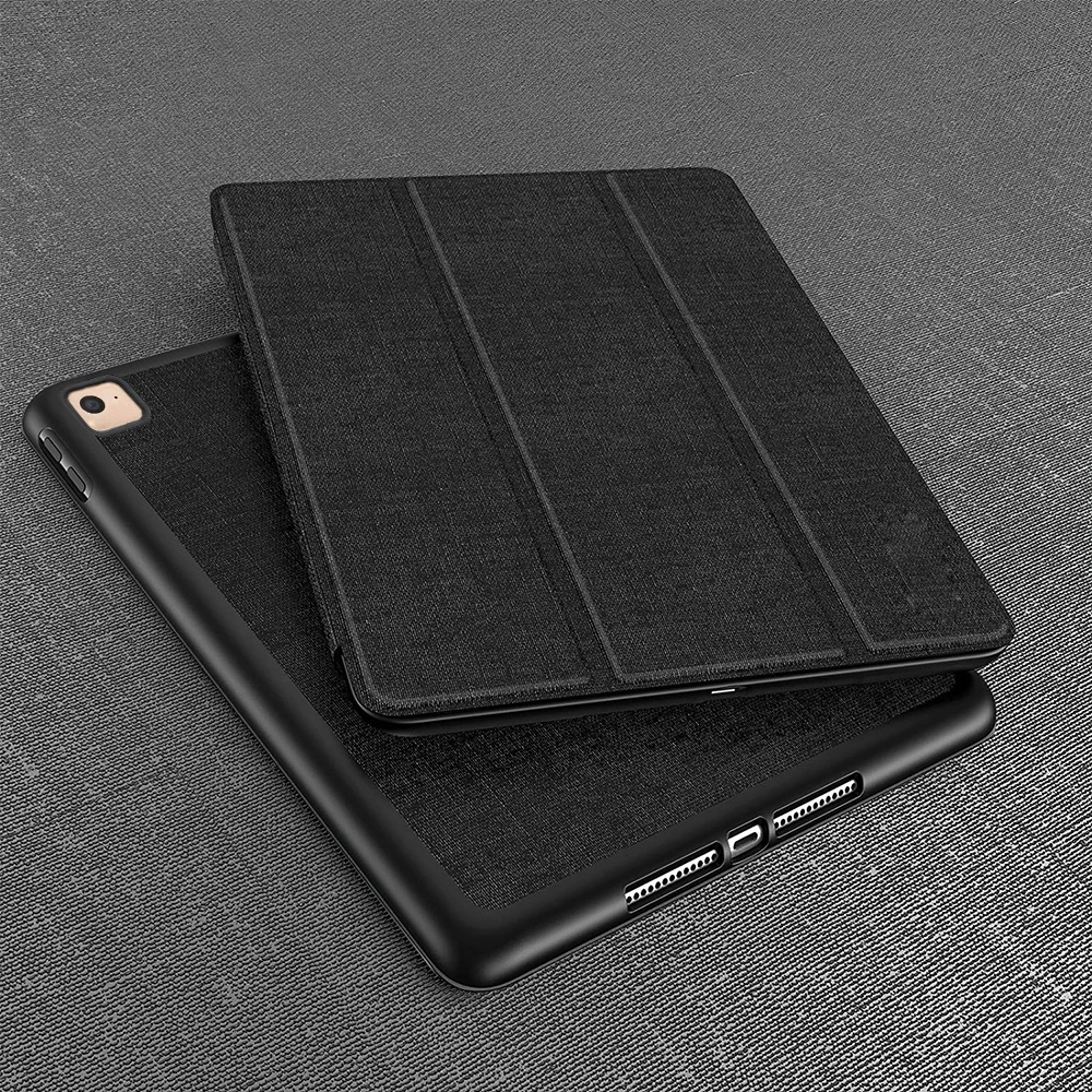 Чехол для нового iPad 9,7 дюймов с держателем карандаша Смарт из искусственной кожи ткань текстура мягкий силиконовый чехол teclado coque