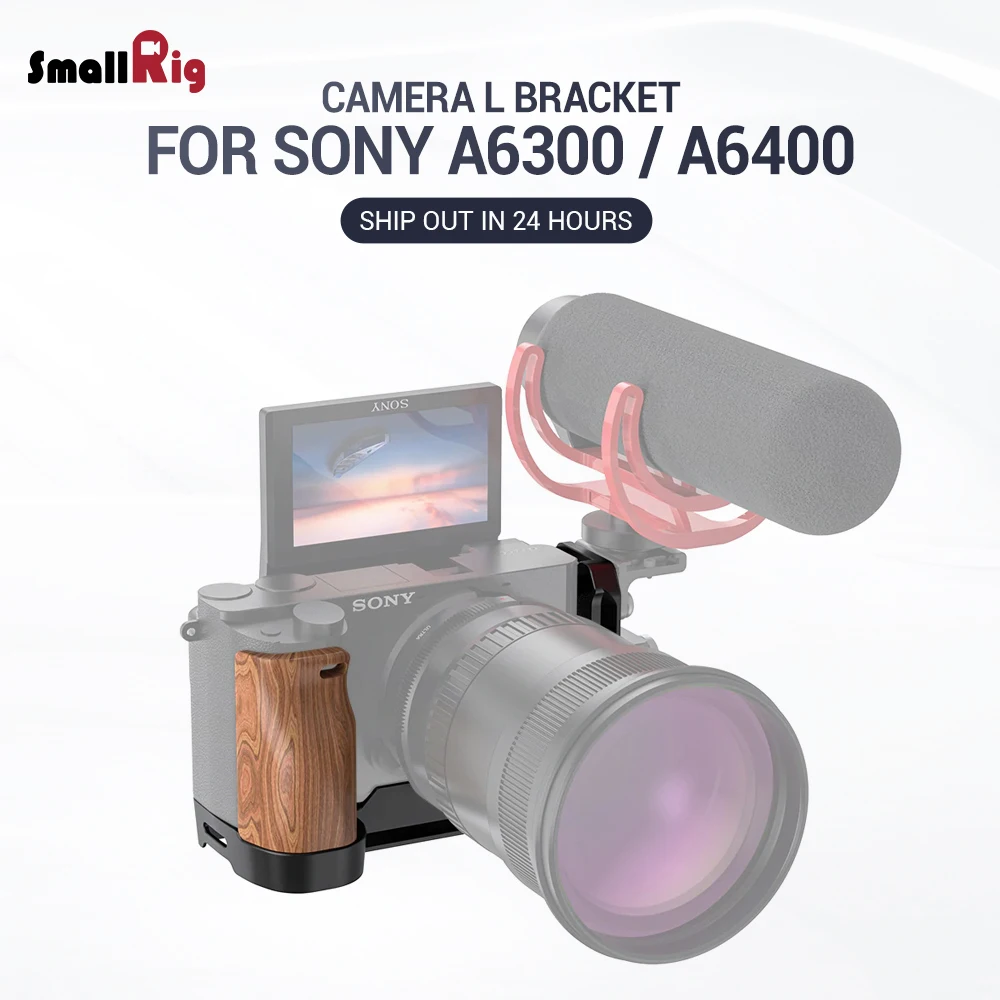 SmallRig A6400 L Plate A6300 l-кронштейн для sony A6400 и A6300 с QR Quick Release Arca style Plate APL2331