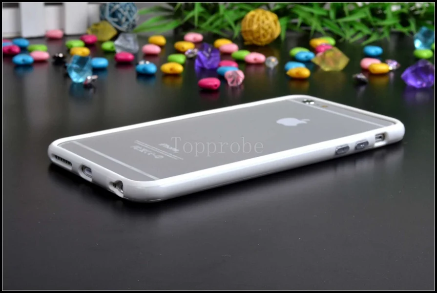 Двойной гибридный проданный цветной каркас ТПУ защитный бампер для Iphone 6 Plus 6s Plus 5," мягкий силиконовый бампер чехол 10-цвет s