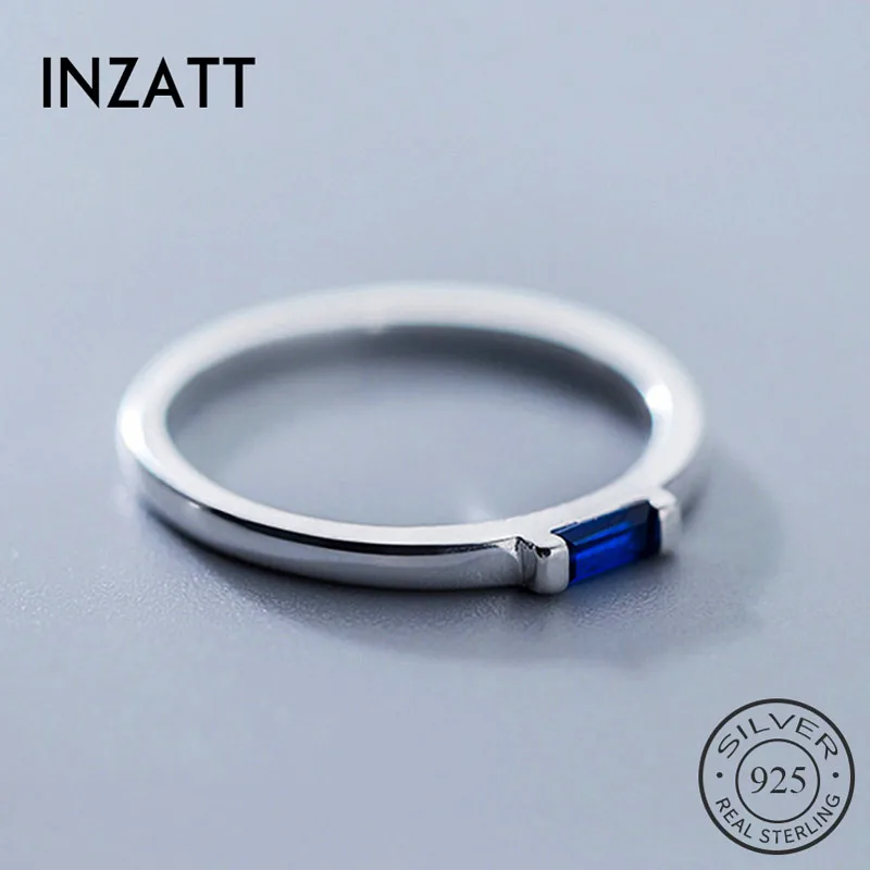 Женское прямоугольное кольцо INZATT изящное ювелирное изделие из настоящего