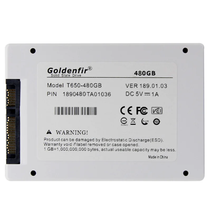 Goldenfir SSD 1 ТБ жесткий диск для ноутбука 960 ГБ 500 Гб 480 240 120 внутренний ПК Sata 3
