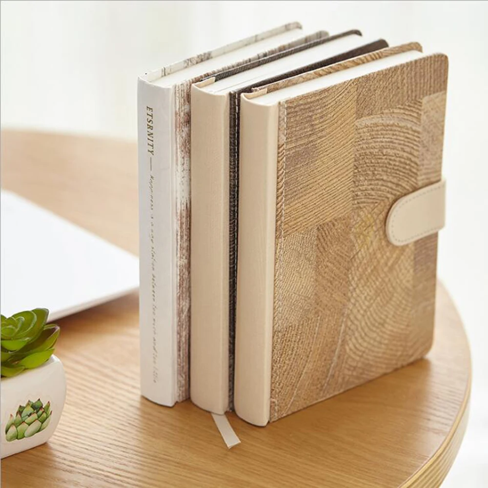 Дерево твердый переплет Тетрадь Офис Школьные принадлежности планировщик