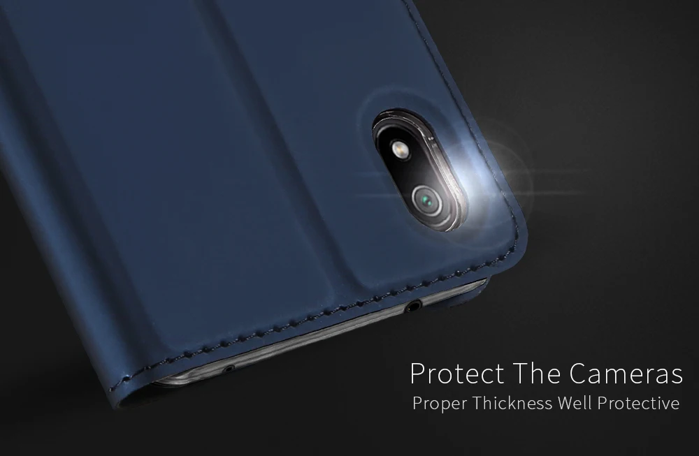 Чехол-книжка для Xiaomi Redmi 7A с отделением для карт, чехол-кошелек с подставкой из искусственной кожи и ТПУ, Мягкий бампер, защитный чехол для мобильного телефона
