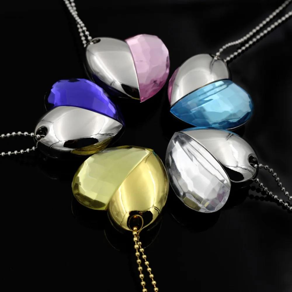 Настоящая емкость подарок любовника Горячая красивое сердце Usb флешка 4 ГБ 8 16 32