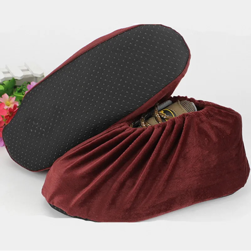 Новейшие Mrosaa 2 шт. фланелевые накидки Моющиеся Многоразовые Нескользящие бахилы