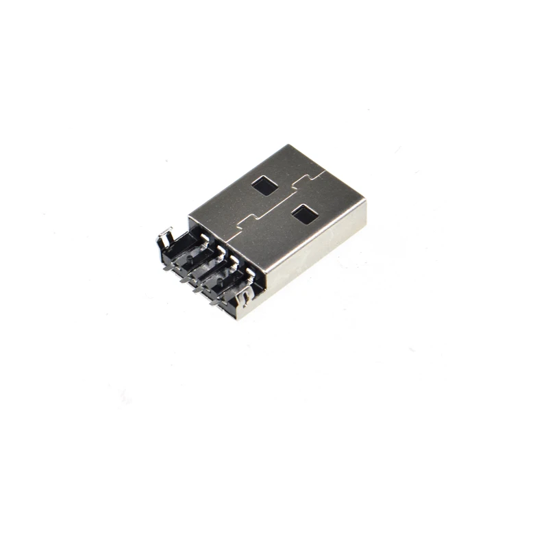 20 шт. USB 2 0 TYPE-A штекер Флуг разъем 4P 4PIN 180 градусов smt Тяжелая пластина |