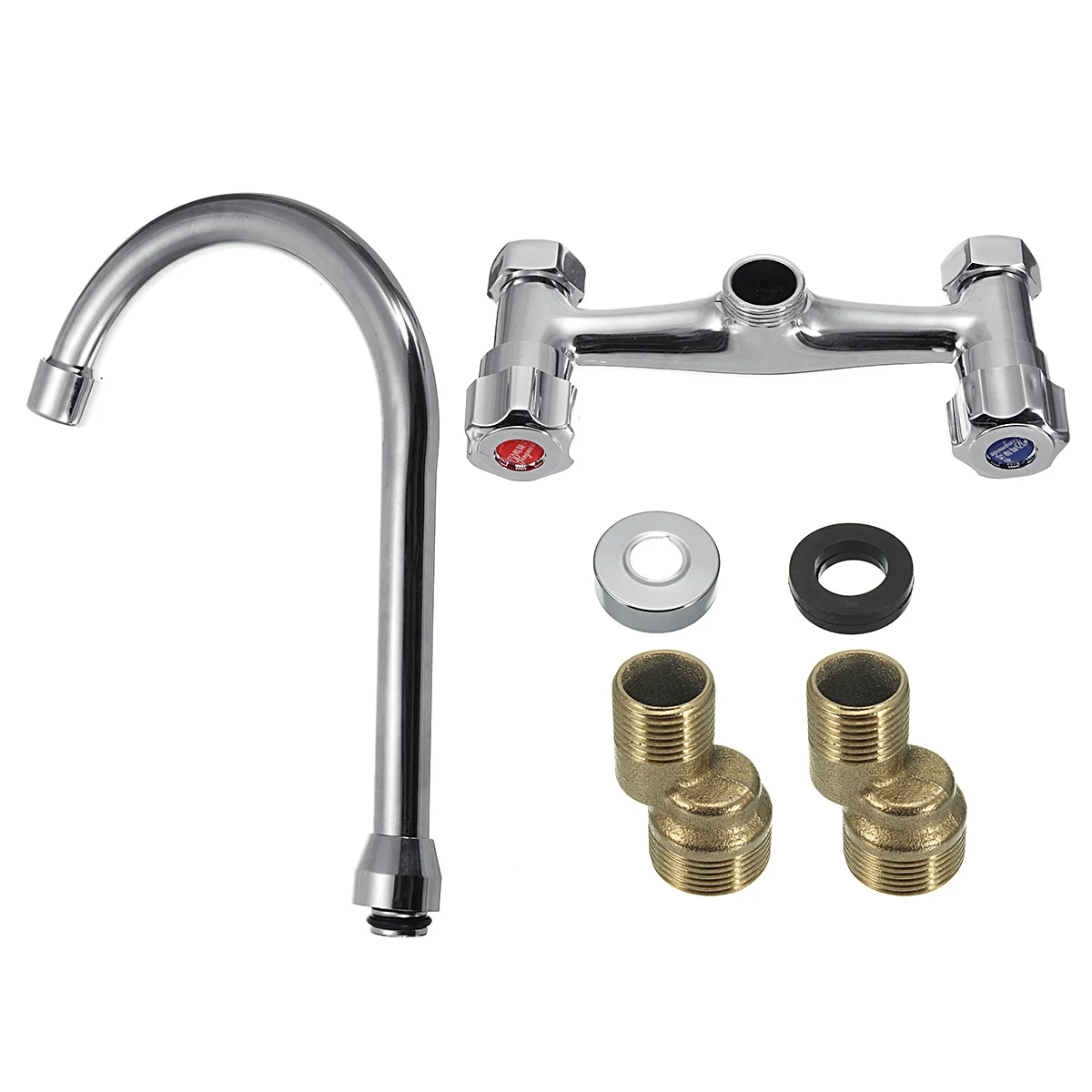 Двухручные краны для умывальника на бортике смесители душа двойная раковина