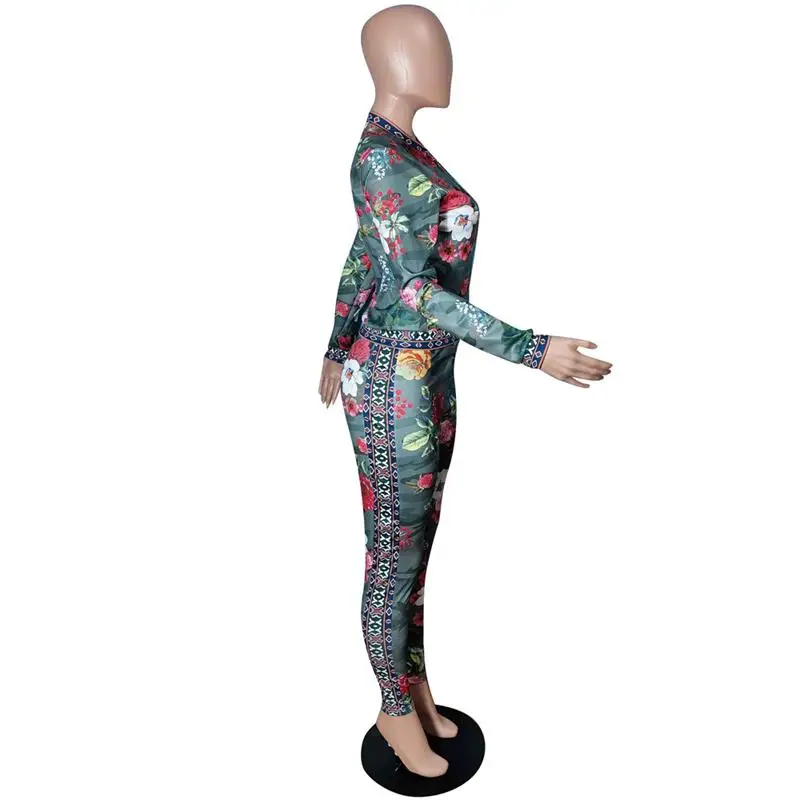 Женские Модные Разноцветные куртки на молнии с длинным рукавом длинные брюки