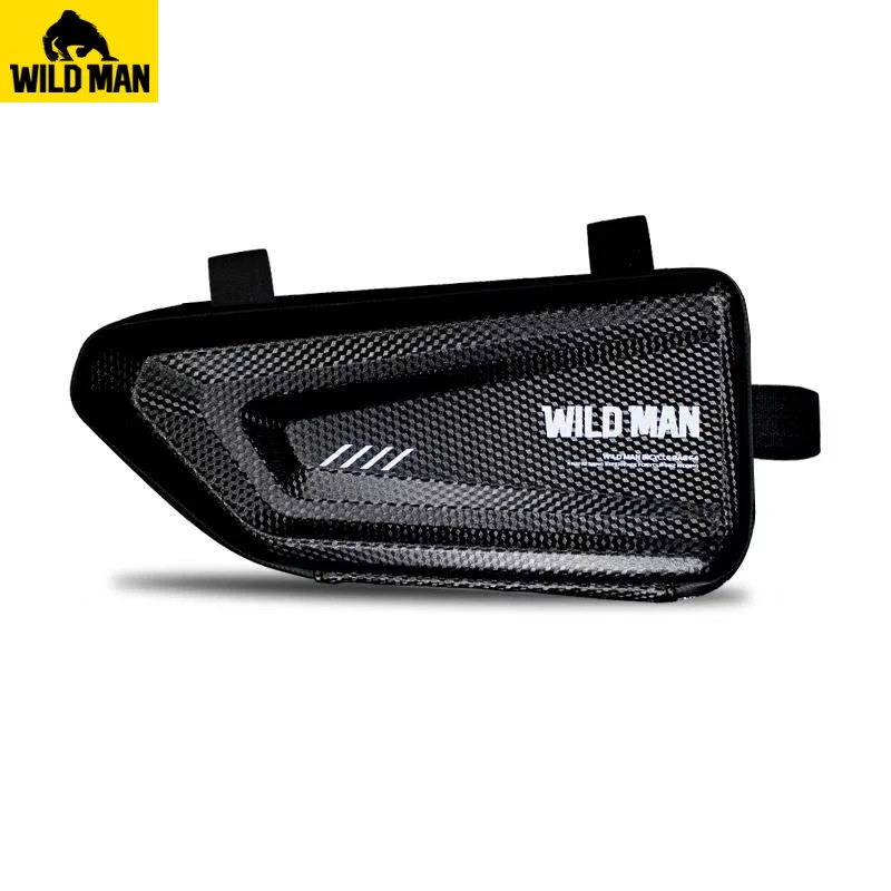 E4 WILD MAN Водонепроницаемая велосипедная сумка для мобильного телефона с сенсорным экраном, сумка для хранения передней рамы, треугольная сумка с защитой от давления, велосипедная седельная сумка - Цвет: E4
