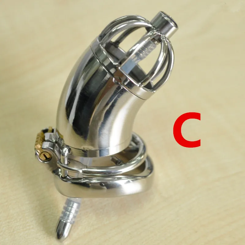 

New Lock Design 66mm Penis Cage Adult Chastity Cage Stainless Steel Male Chastity Devices with Urethral Catheter for Men G196