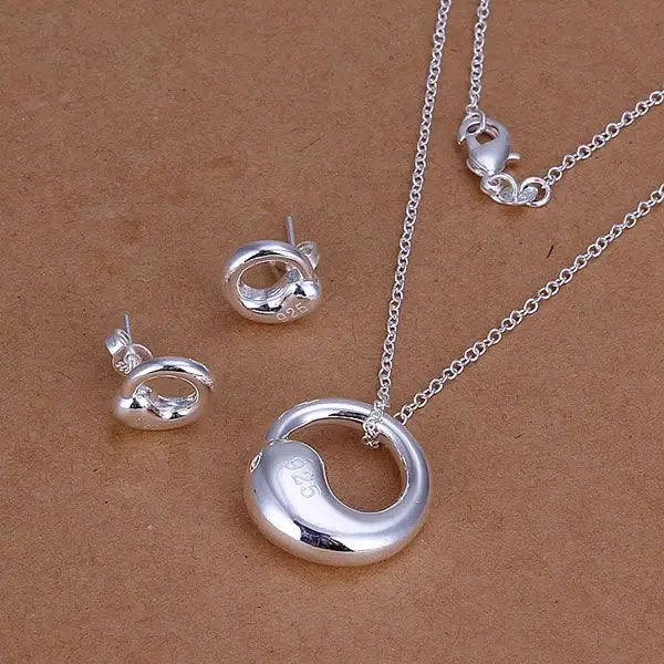 S194 Ювелирные наборы с серебряным покрытием оптовая продажа хит продаж заводская