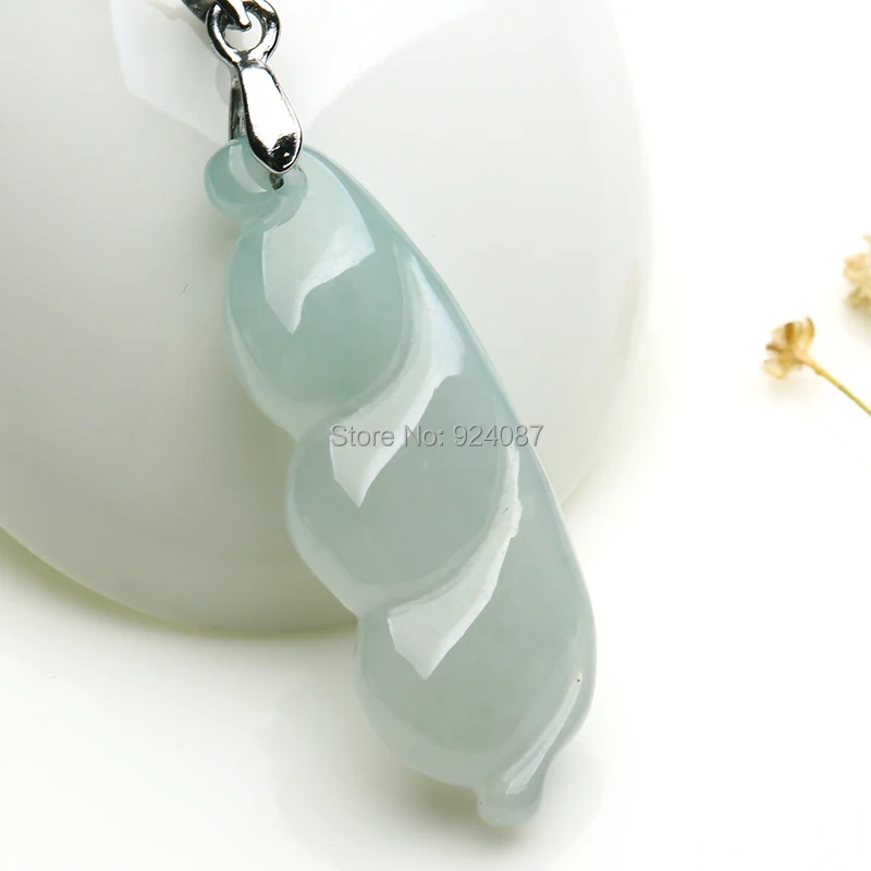 Кулон из серебра 925 пробы с инкрустированным нефритовым буддой подлинный