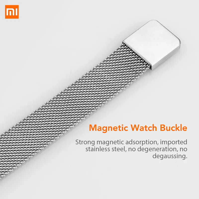 Браслет из нержавеющей стали Mi Band 3 ремешок натуральной кожи для умных часов Xiaomi