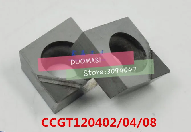 

Free shipping 2PCS CCGT120402/CCGT120404/CCGT120408 CBN Inserts , CNC CBN Diamond insert For Lathe Tools Inserts For SCLCR