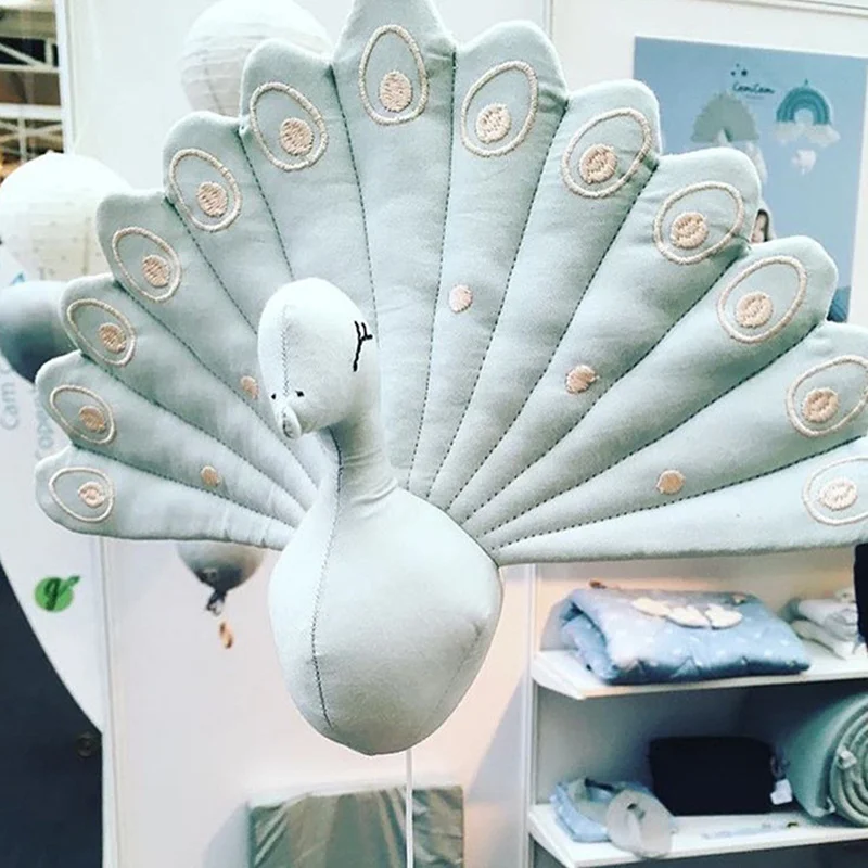 Детские игрушки ручной работы мягкие плюшевые 3D Павлин куклы детские подвесные