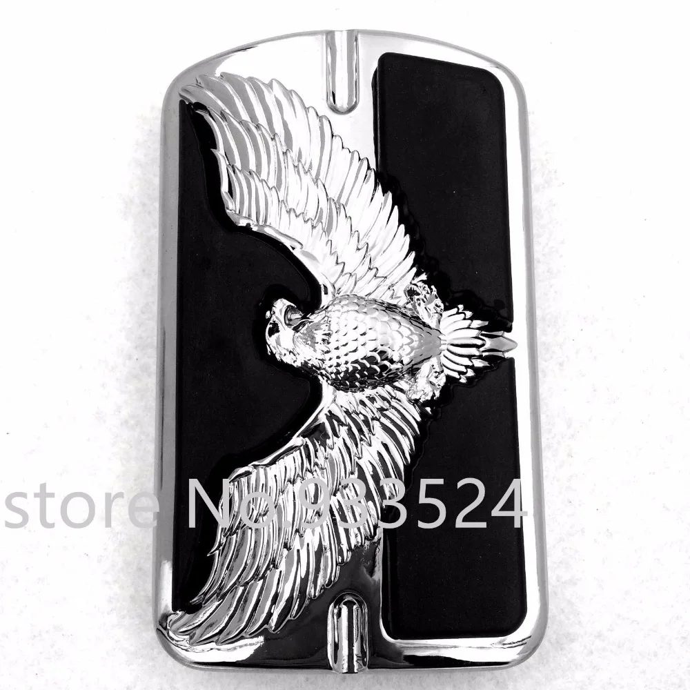 Большая ножная педаль тормоза Eagle Hawk с хромированной эмблемой для Harley Electra Glide Dyna