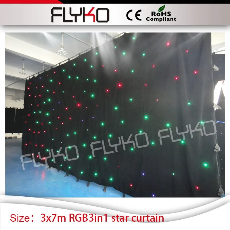 3*7 м ночной клуб бар полноцветные светодиоды складной Свадьба Светодиодная