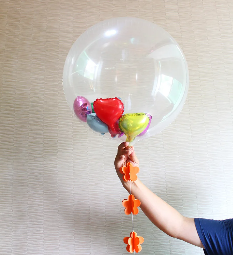 24 дюйма 36 дюймов прозрачные воздушные шары из фольги алюминиевые для свадьбы и