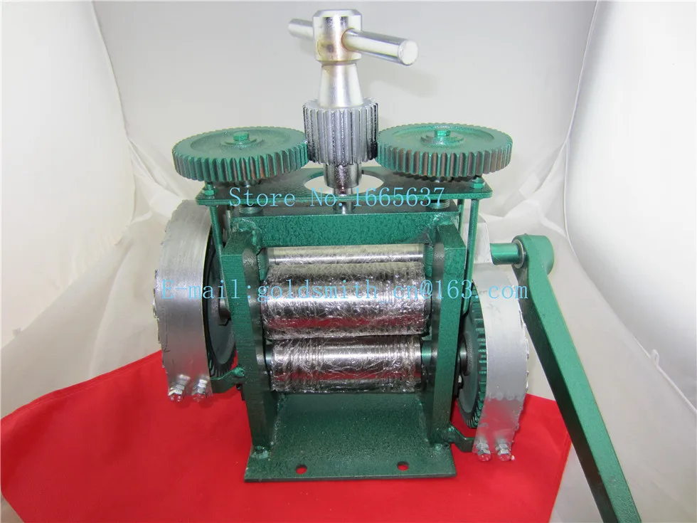 Hand Operate mini gold Rolling Mill , jewelry rolling mill with Maximum opening 0-5 mm, tablet press machine