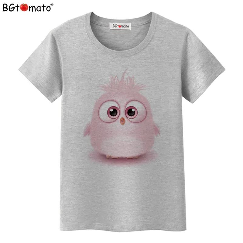 BGtomato, футболка, супер милая желтая птица, футболка, горячая распродажа, Забавные футболки, дешевая распродажа, брендовая новая футболка, femme