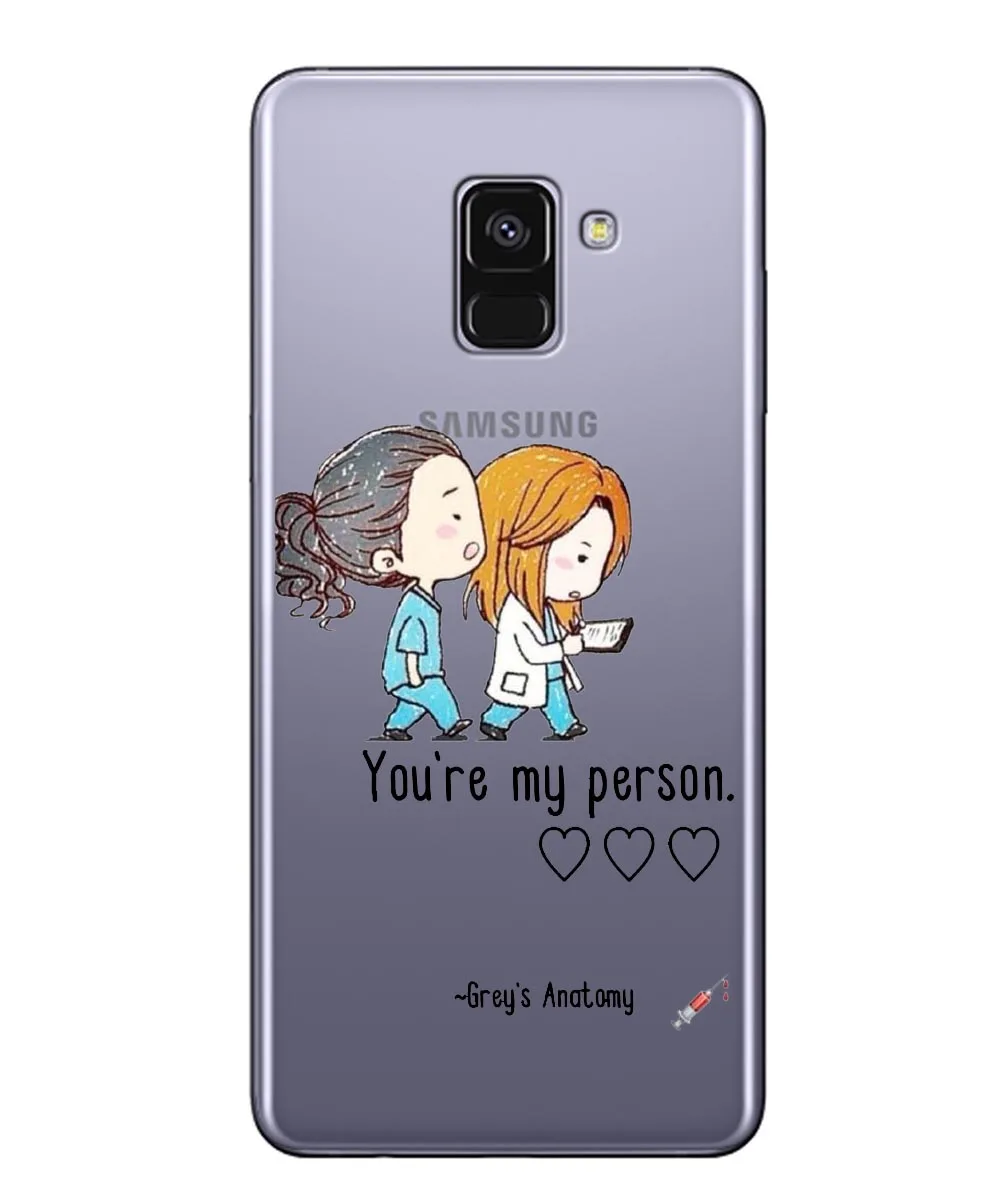 Чехлы для телефонов Greys Anatomy You are my person, чехол для Samsung Galaxy J3, J5, J7 года EU A6 A7 J6 J8 A3 A5 Coque